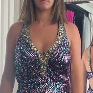 MeProm beaded, & sequined fabulous dress- new w/ tags